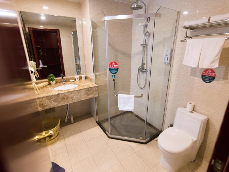 Greentree Inn Anhui Guangde Zhongyang Lecheng Business Hotel Exteriér fotografie